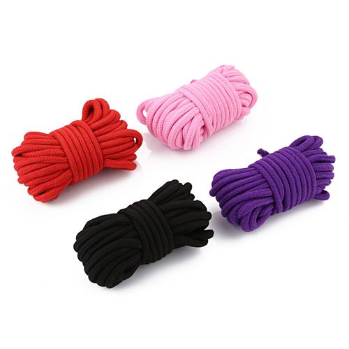 Bondage &amp; Fetish 10m Cotton Rope, Colour: Black