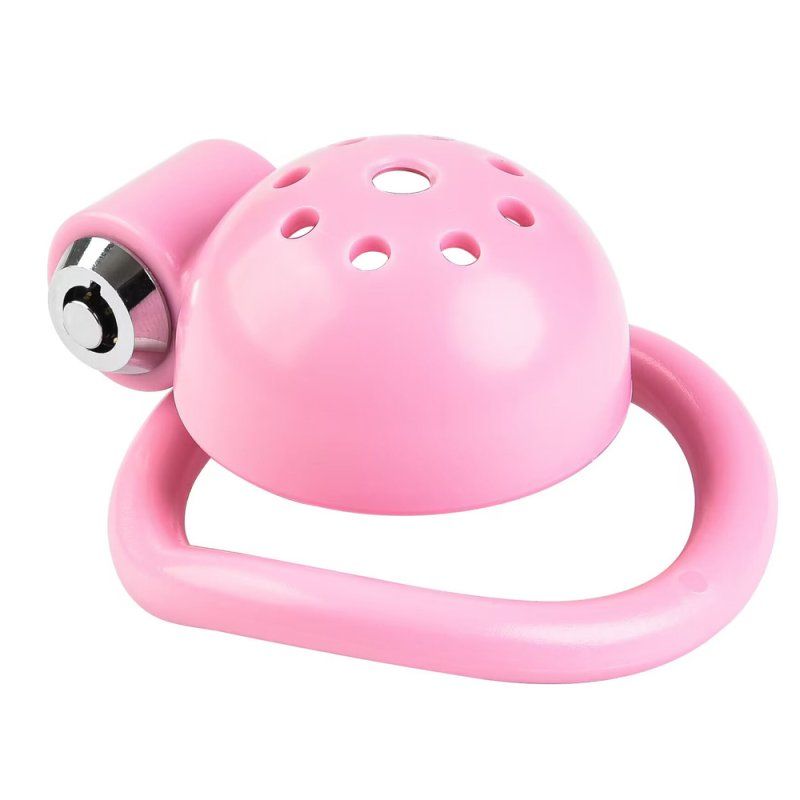 Sissy Pink Dome Chastity Cage