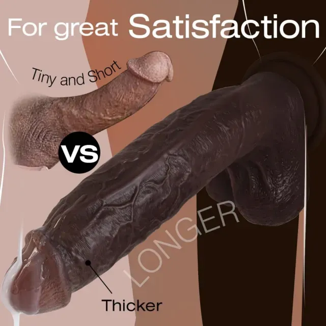 The Real One 10.9" Dildo - Deep Brown