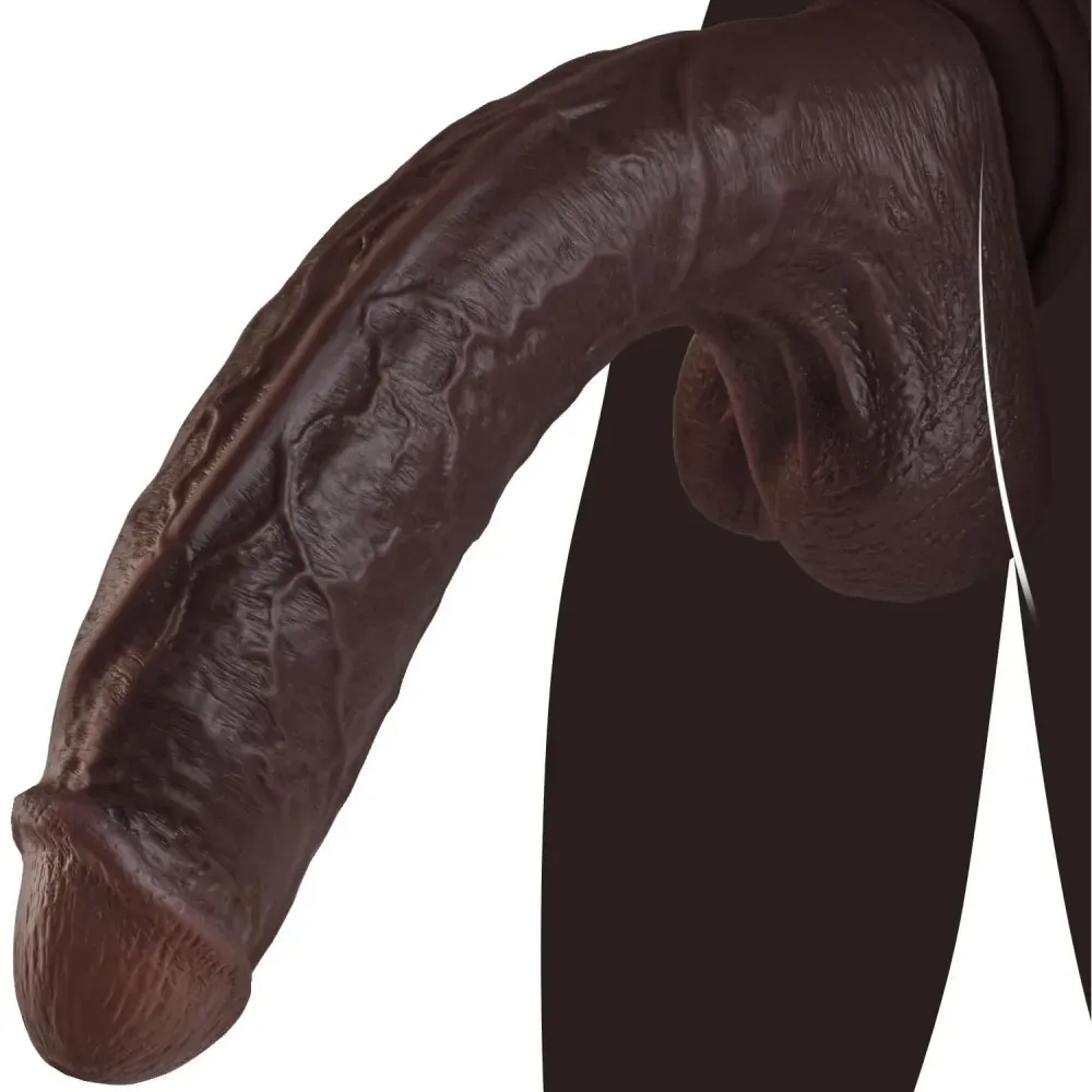 The Real One 10.9" Dildo - Deep Brown