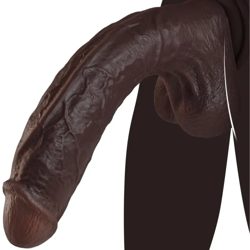 The Real One 10.9" Dildo - Deep Brown