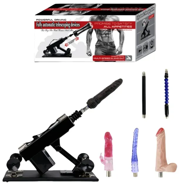 Thrusting Sex Machine – ​Adjustable 6 Attachments &amp; Plug-In Power