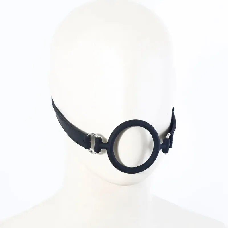 Black Silicone Open Mouth O-Ring Gag