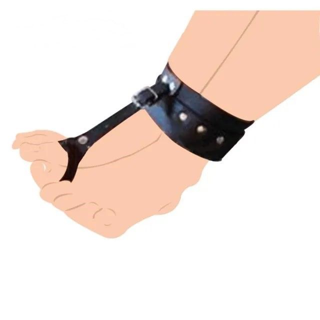 Handcuff / Ankle Cuffs with Toe and Thumb Buckle Restraints
