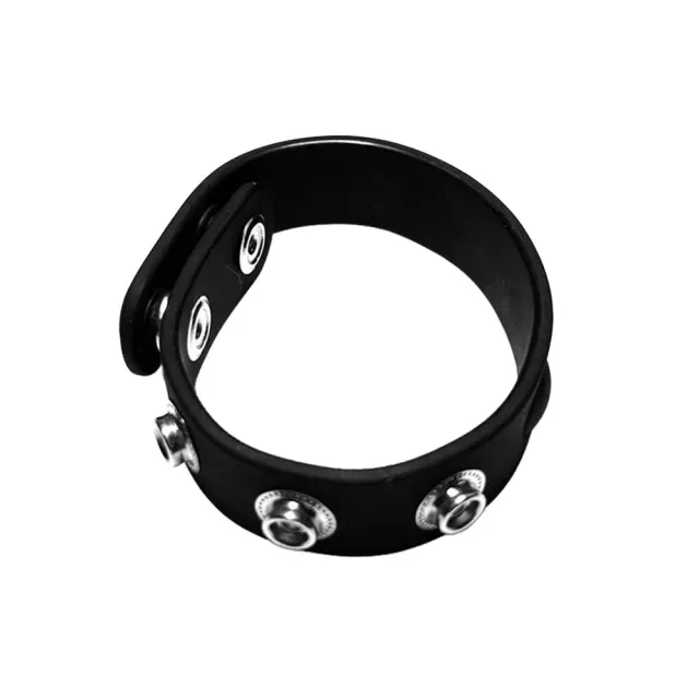 Rock Solid Silicone 5-Snap Cock Ring