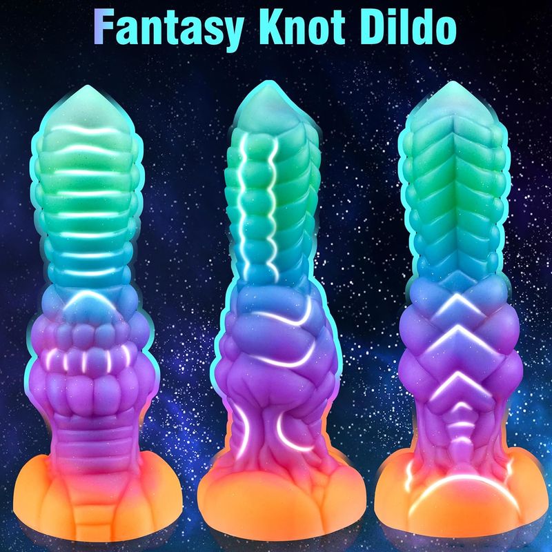 Glowing Fantasy Dragon Scales Dildo