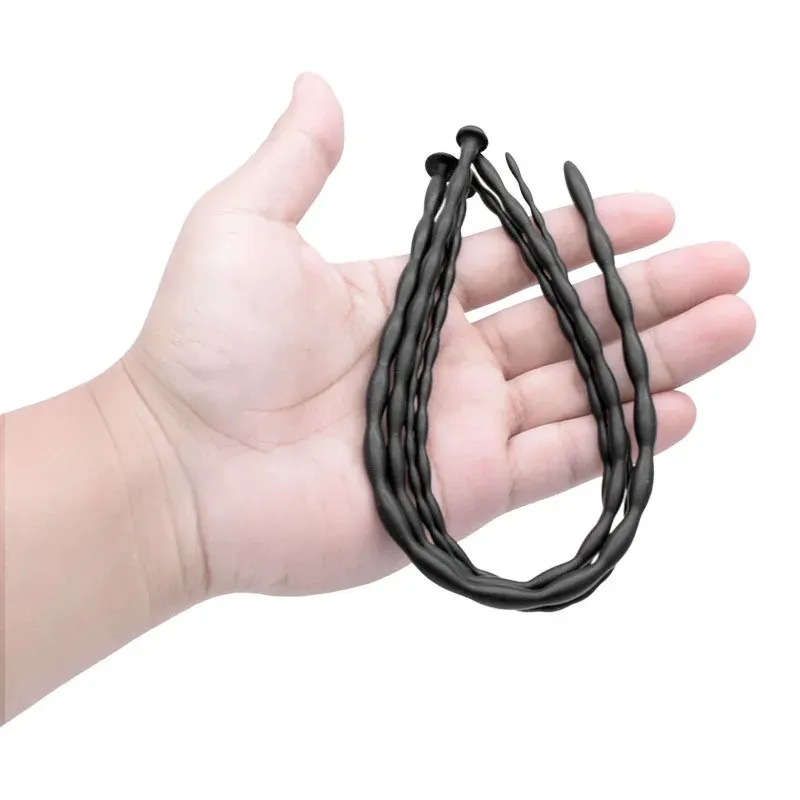 Silicone Beaded Urethral Plug Penis Sound