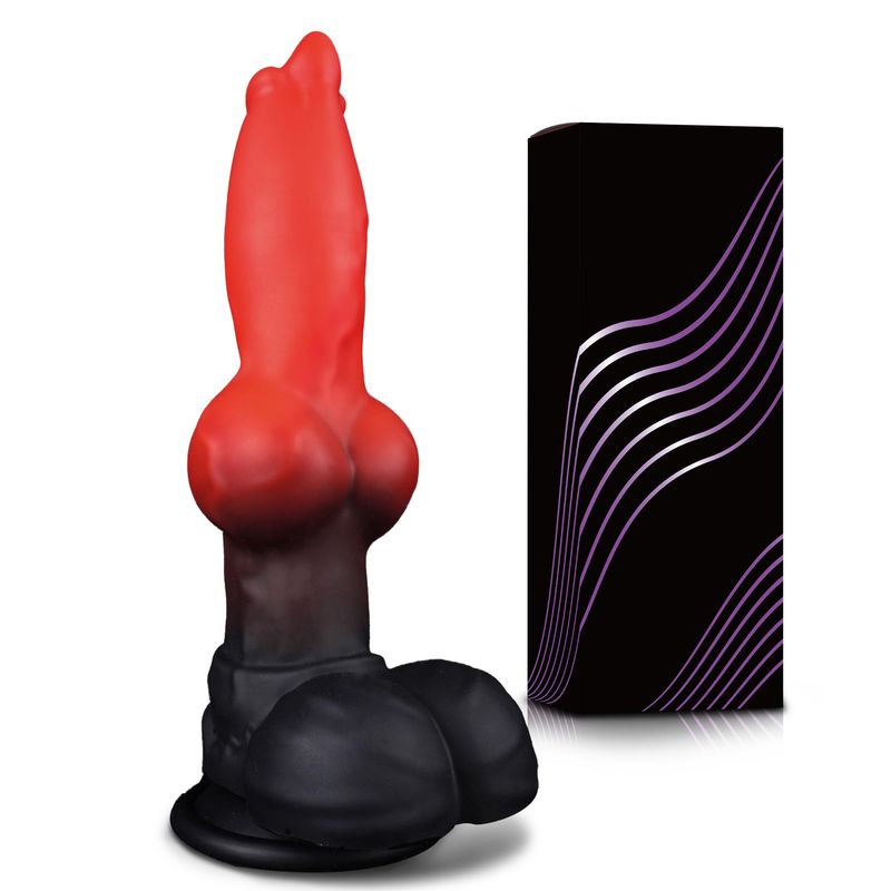 Animalistic Pack Leader Dog Knot Dildo -  Monster Anal Dildo