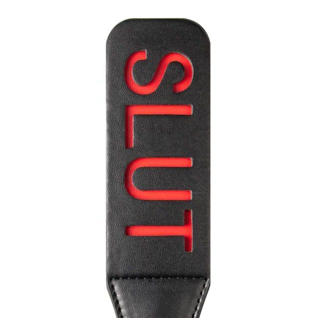 Slut PU Leather Spanking Paddle