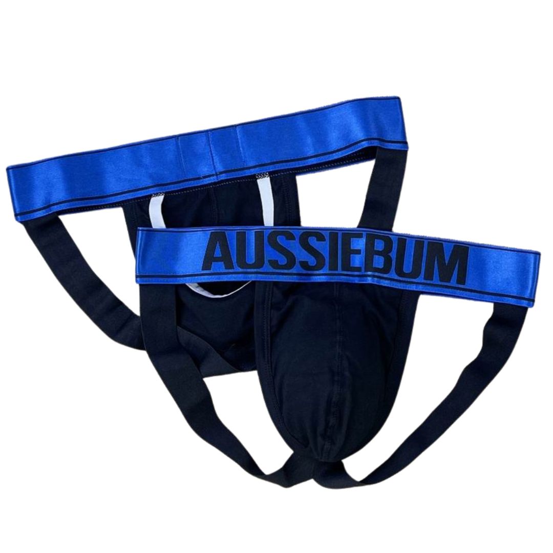 AussieBum Black Jockstrap