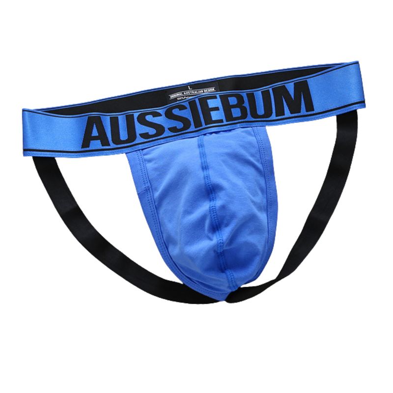 AussieBum Blue Jockstrap