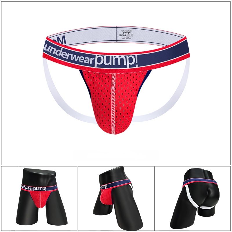Pump Mens Red Mesh Jockstrap