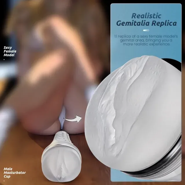 Transparent Life-Like 8.67' Vagina Male Masturbator
