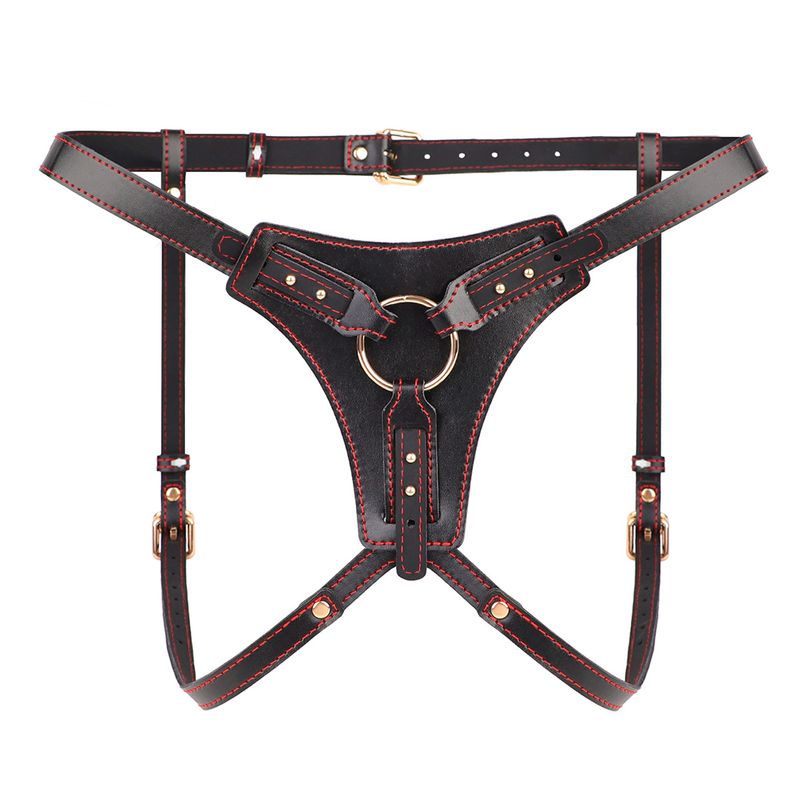 Strap-On Red Stitch Harness For Dildo