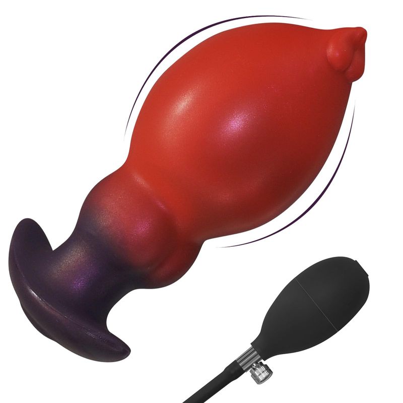 Animalistic Canine Inflatable Knot Dildo - Anal Dildo