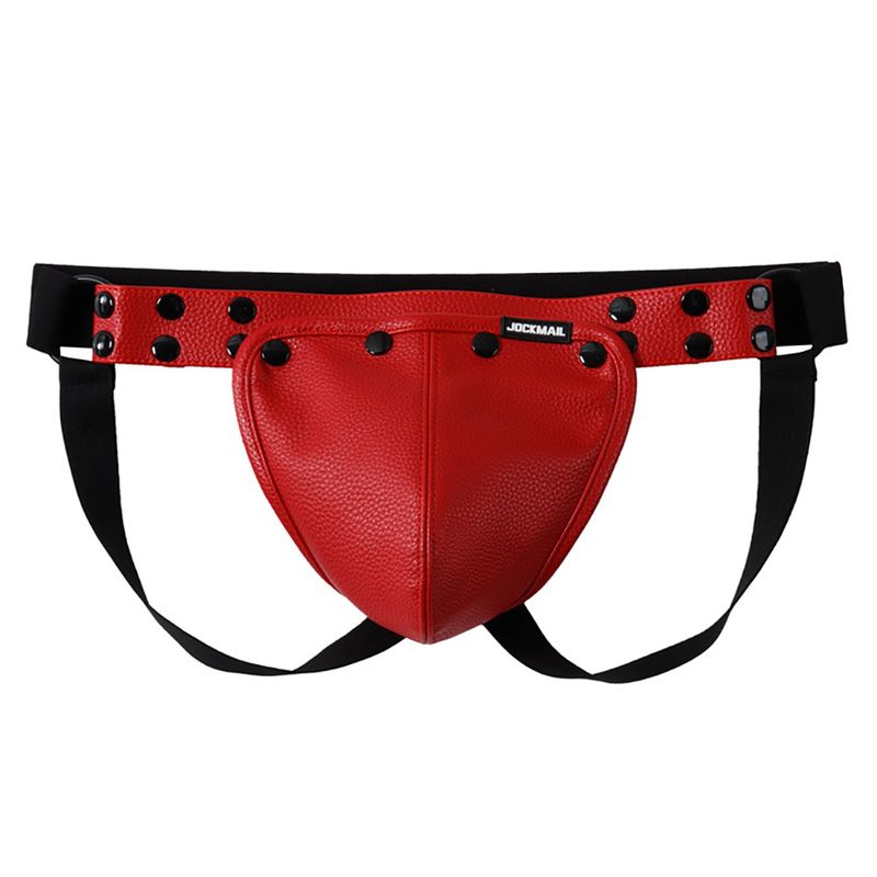 Jockmail Fetish PU Leather Kink Jockstrap