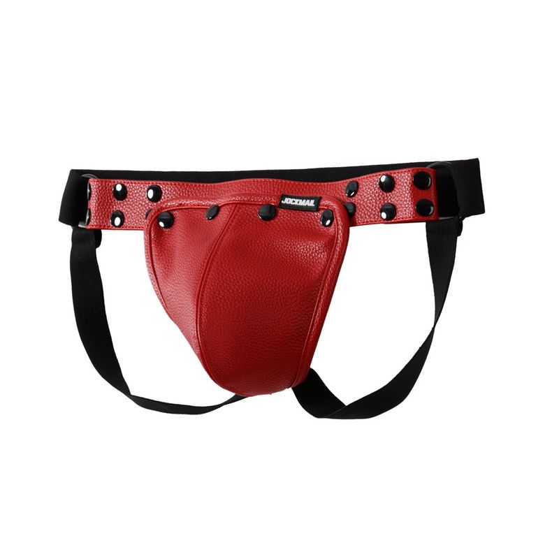 Jockmail Fetish PU Leather Kink Jockstrap