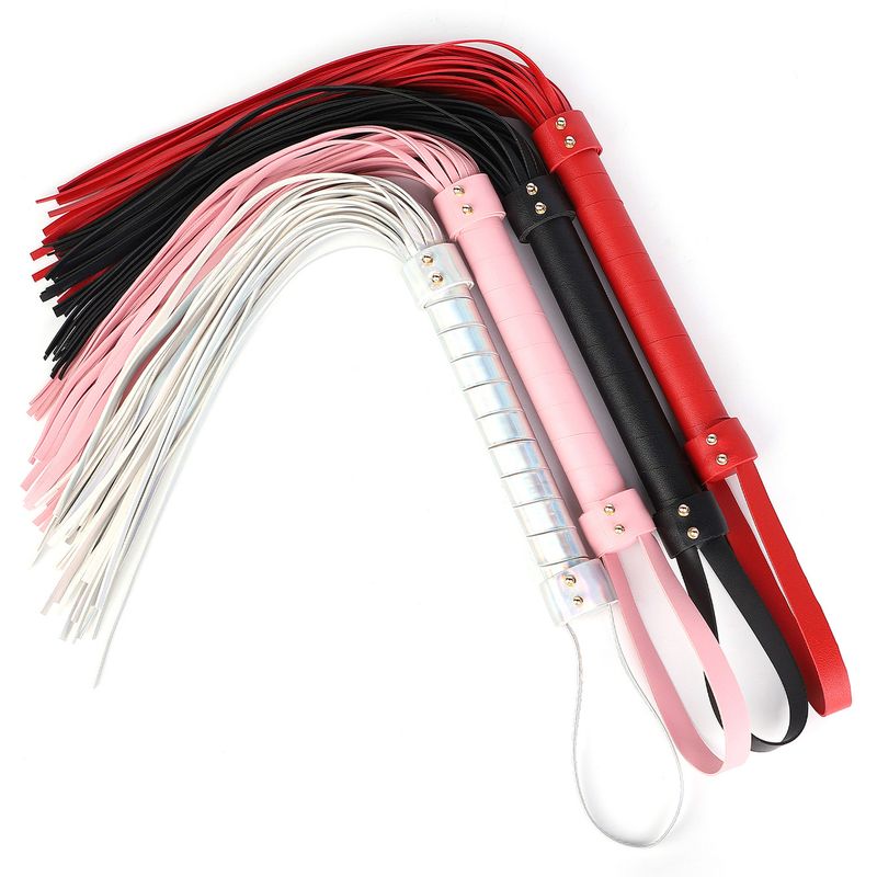 Double Stud PU Leather Fetish Flogger