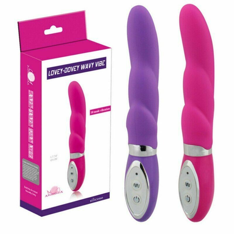 Aphrodisia 10 Frequency Wavy G-spot Silicone Vibrator