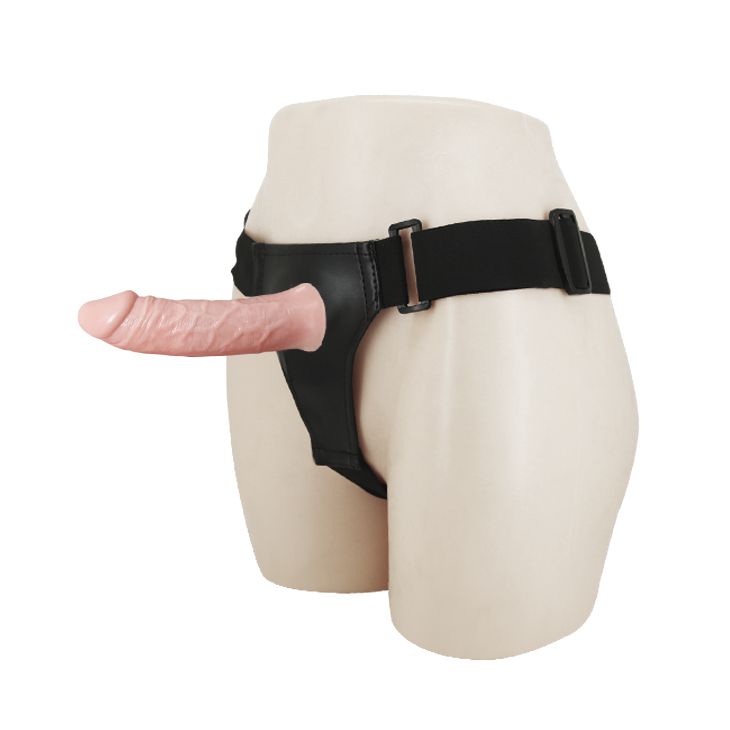Hollow Strap On Vibrating Realistic Dildo