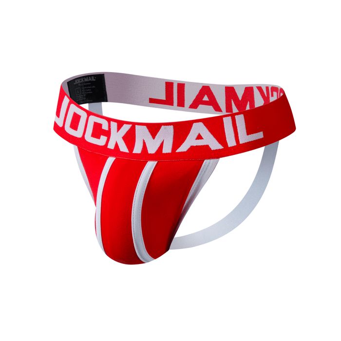 Jockmail Men's Low-Rise Jockstrap - Red