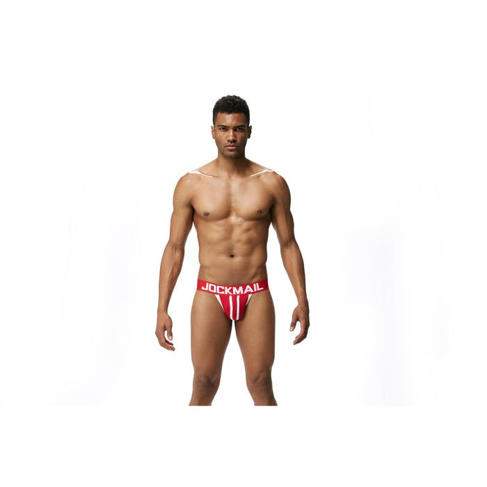 Jockmail Men's Low-Rise Jockstrap - Red