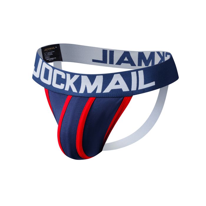 Jockmail Men's Low-Rise Jockstrap - Navy
