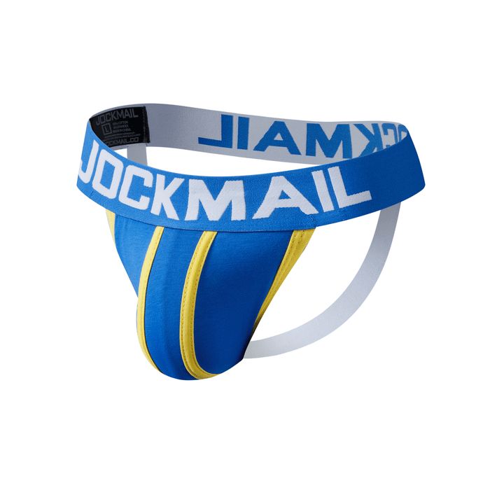 Jockmail Men's Low-Rise Jockstrap - Blue