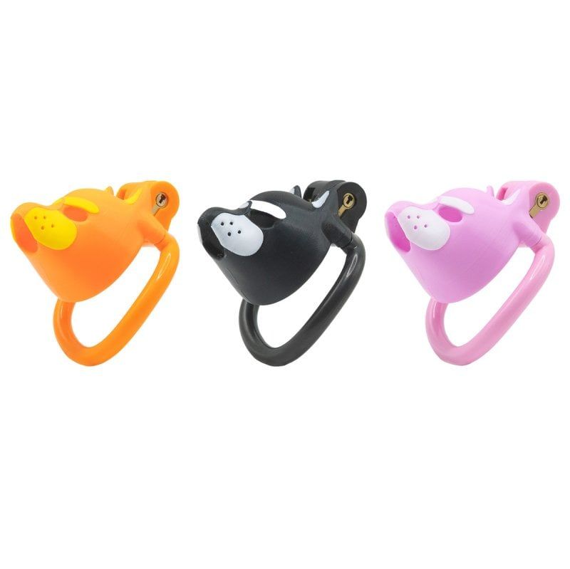 Puppy Play Bulldog Chastity Cage