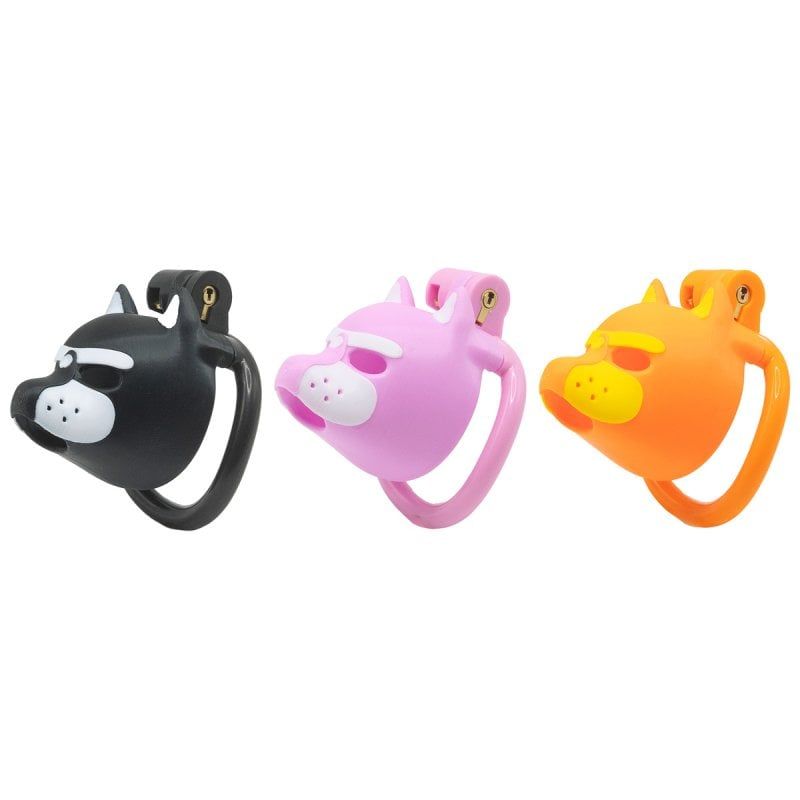 Puppy Play Bulldog Chastity Cage