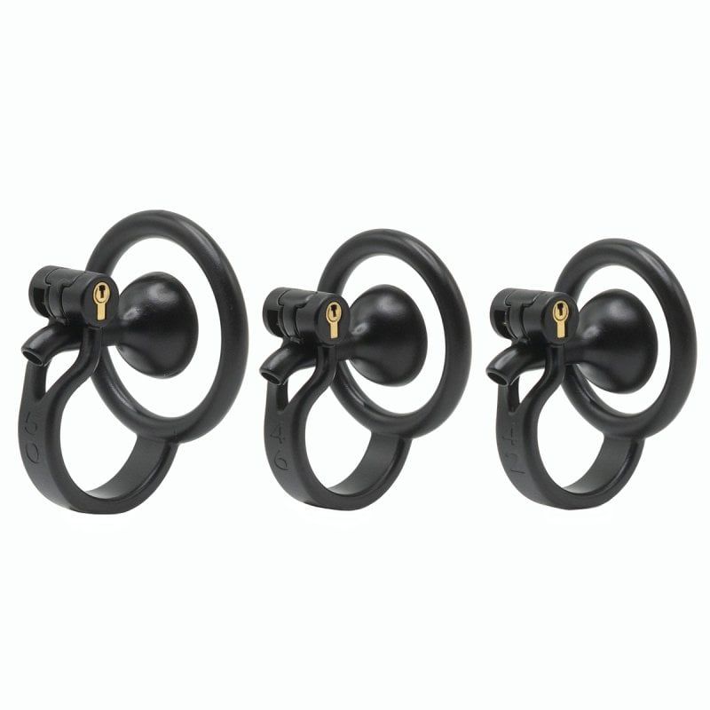 Inverted Male Chastity Cage with Extended Urethral Tube