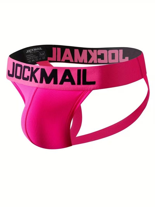 Jockmail Men's Double-Layer Jockstrap - Pink