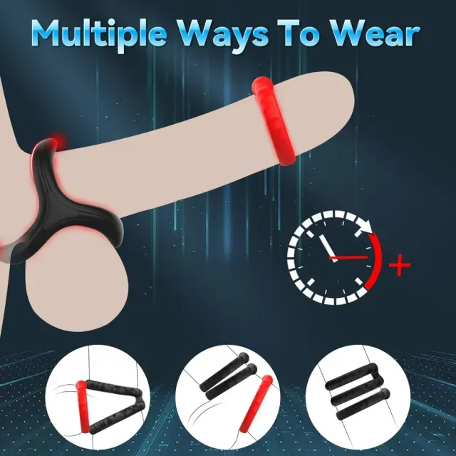 Silicone Cock Ring Set - 10pcs