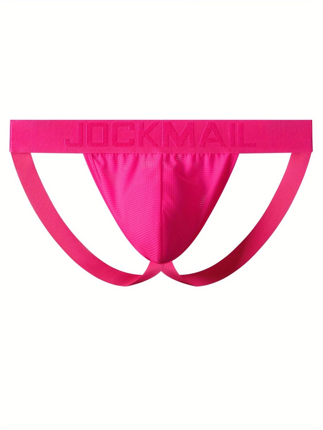 Jockmail Men's Breathable Minimalist Jockstrap - Hot Pink