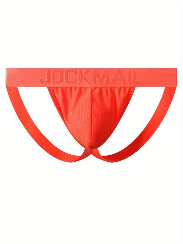 Jockmail Men's Breathable Minimalist Jockstrap - Orange