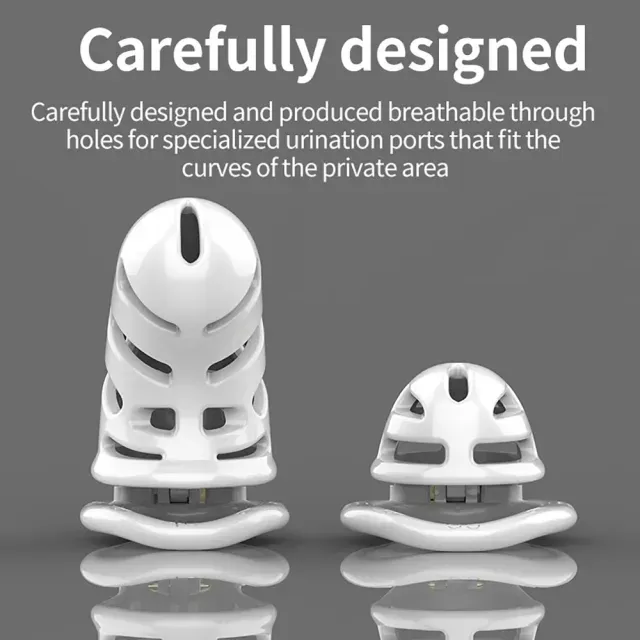 Nub &amp; Big White Chastity Cage (Buy One Get One Free)