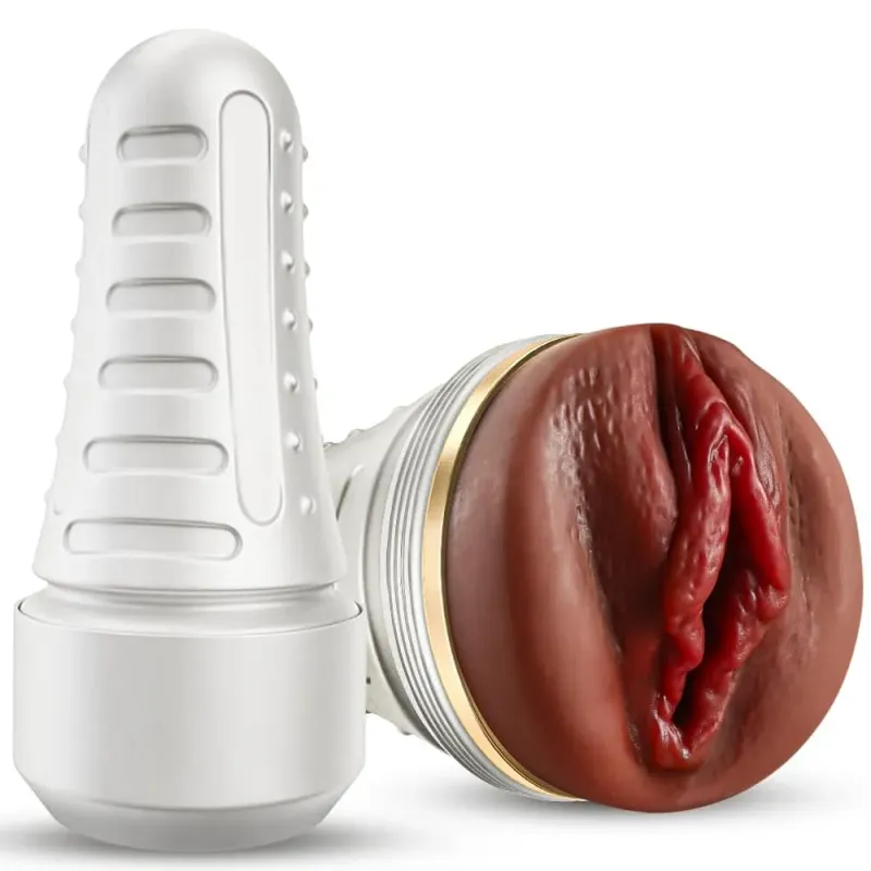 Brown Flesh Life-Like 8.67' Vagina Male Masturbator