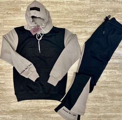 “i am…PROOF” Unisex Embroidered Flare Sweatsuit (Click on photo to view available colors)