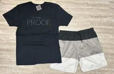 “i am…PROOF” T-shirt/Short Sets (Click on photo to view available colors)