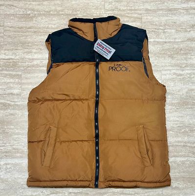 “i am…PROOF” Unisex Zip Up Fall Vest With Inside And Side Pockets