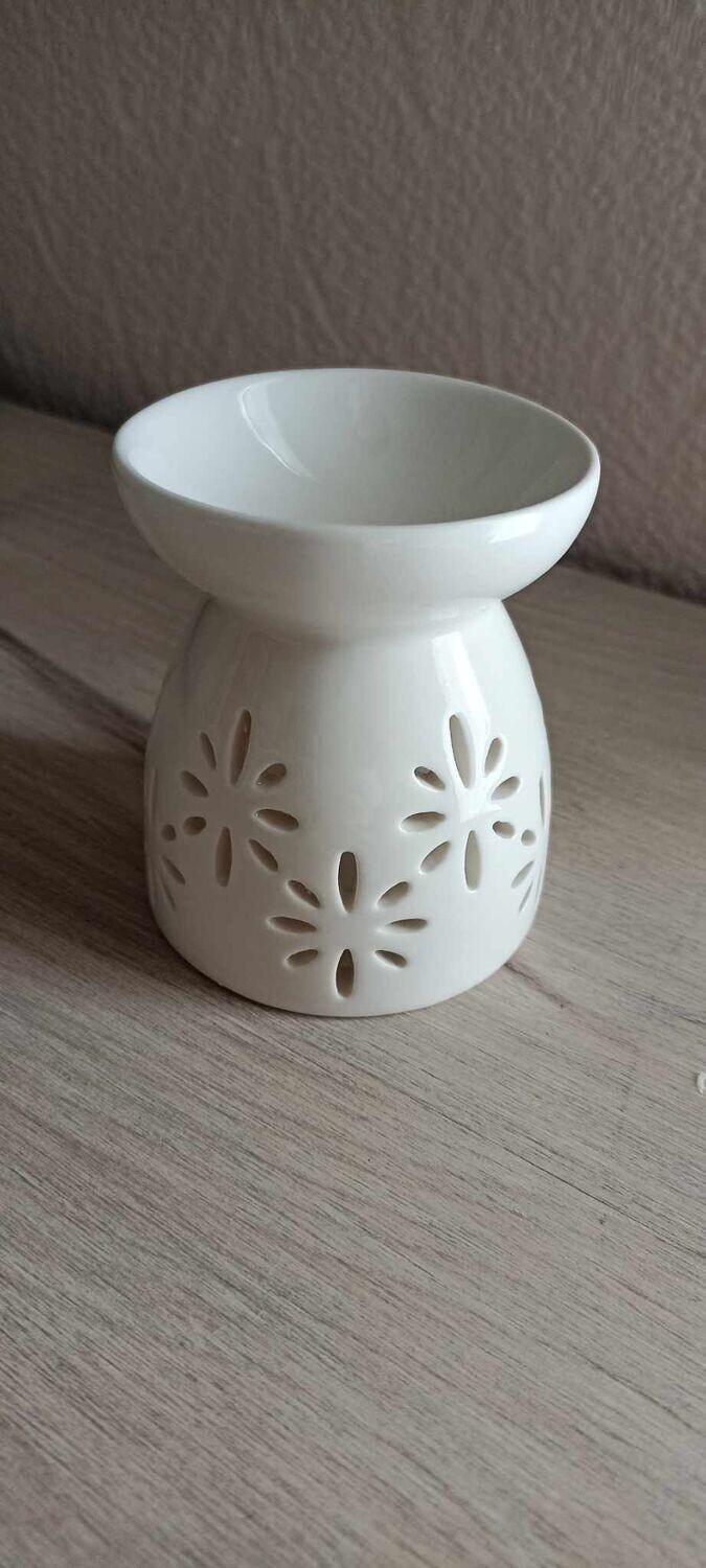 bruleur fleur blanc