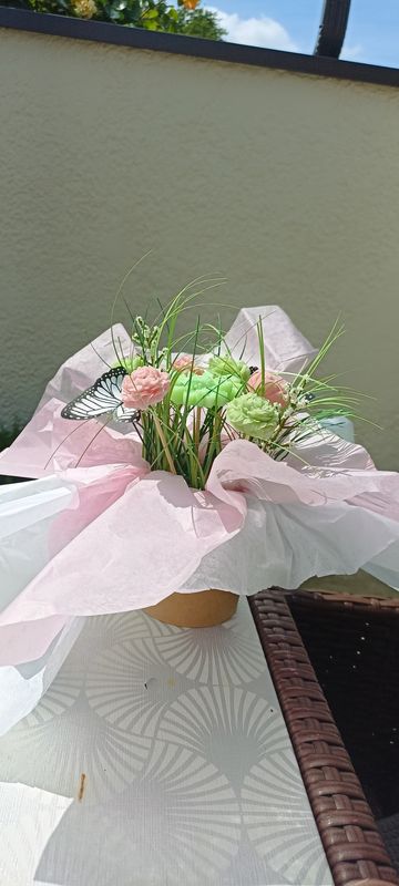 Bouquet de fleurs fondant
