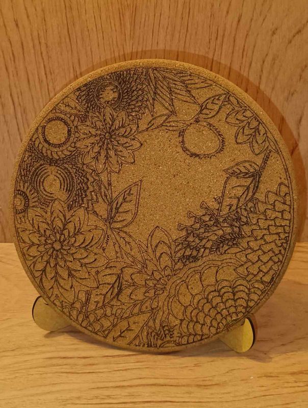 dessous de plat florale