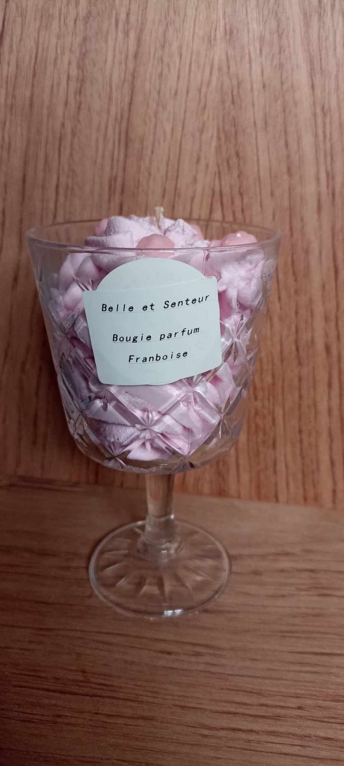 bougie parfum framboise