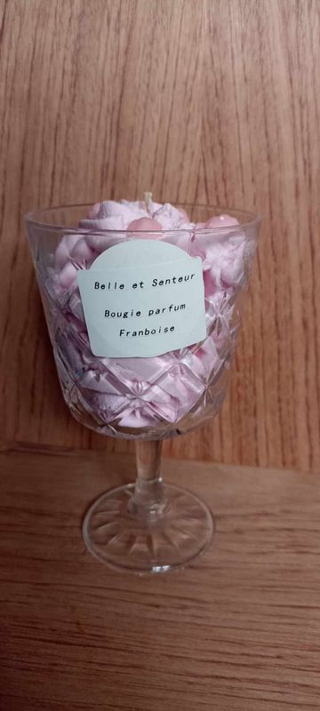 bougie parfum framboise