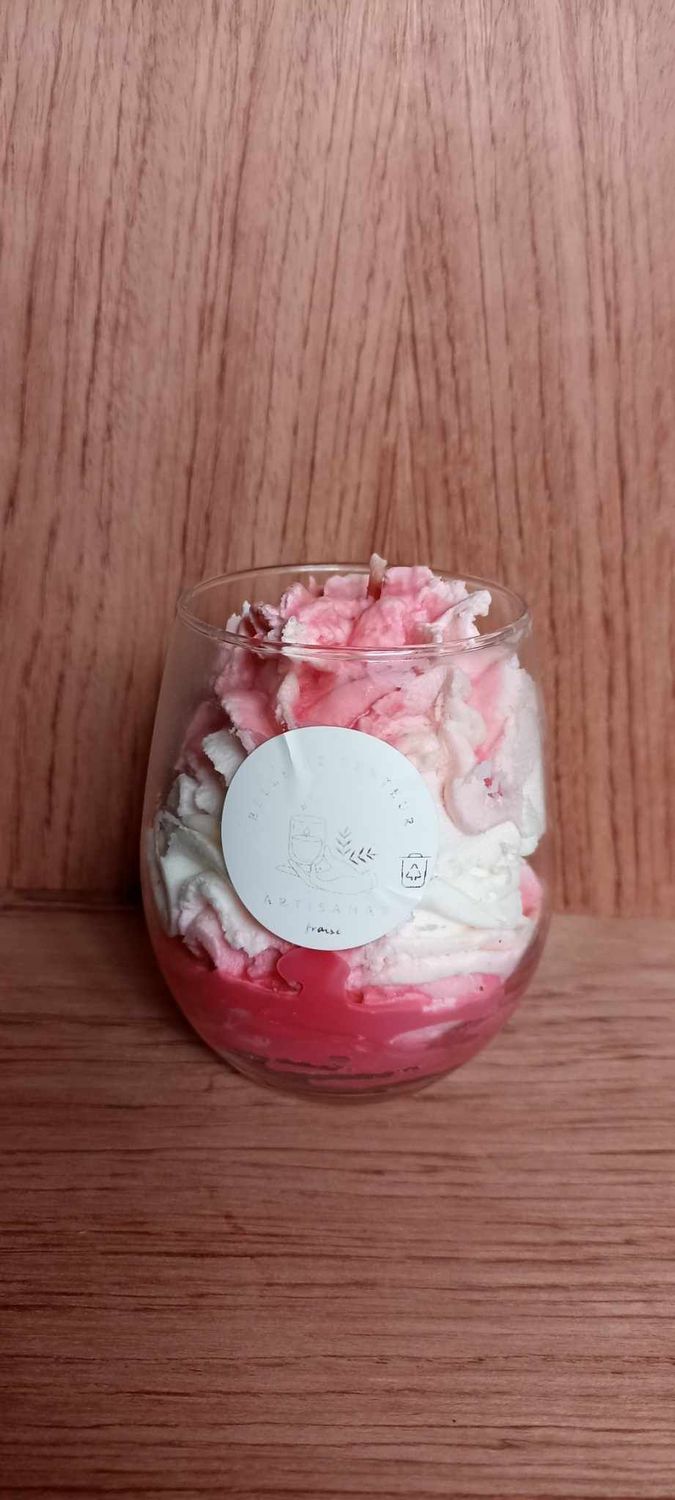 bougie parfum fraise