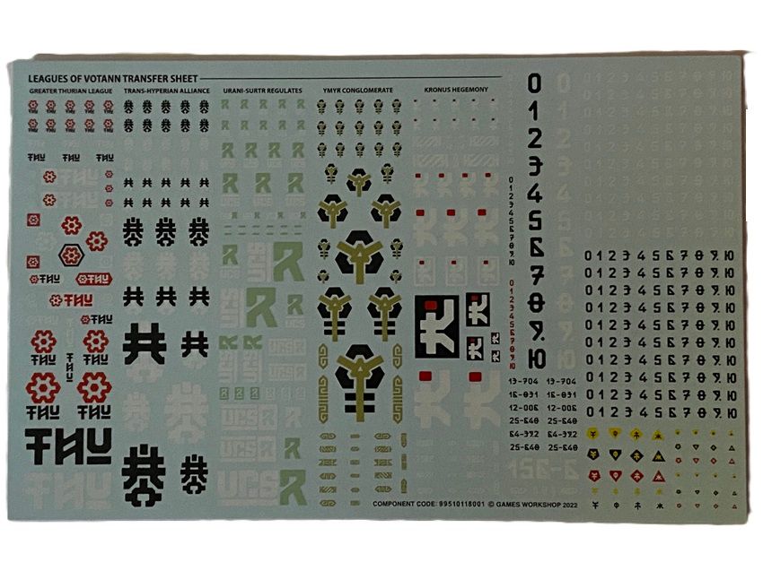 A Hellblasters 5 Man Squad On Sprues & Large Space Marine Transfer Sheet