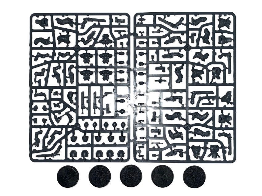Assualt Intercessors Space Marines 5 Man Squad On Sprues