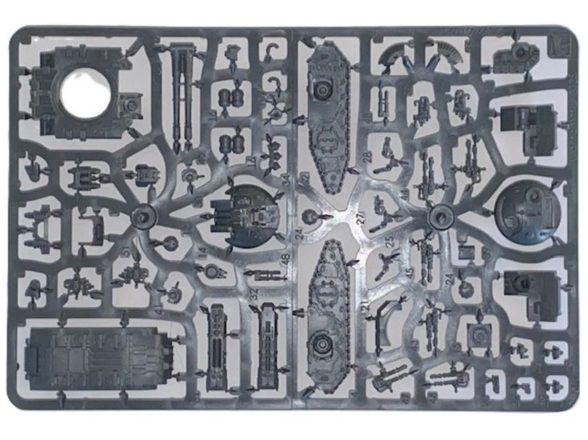 A  Fellblade  / Glaive Super Heavy Tank On The Sprue