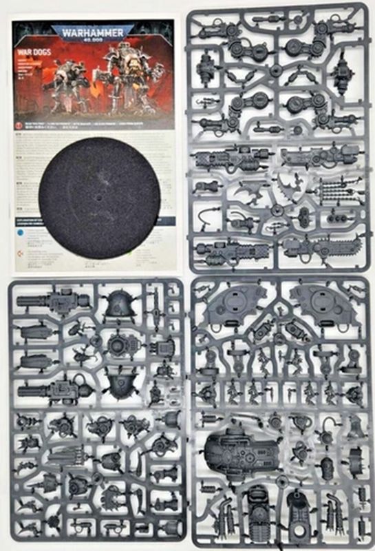 Chaos Knights War Dog With All Weapon Options- Karnivore / Brigand / Stalker - 1 Complete Single Model On Sprues